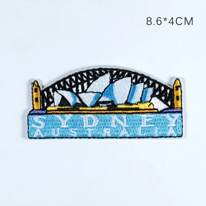 European and American Style Embroidery Las Vegas Nevada Sydney Opera House Patch Ironing Patches Applique Sewing Fabric
European and American Style Embroidery Las Vegas Nevada Sydney Opera House Patch Ironing Patches Applique Sewing Fabric