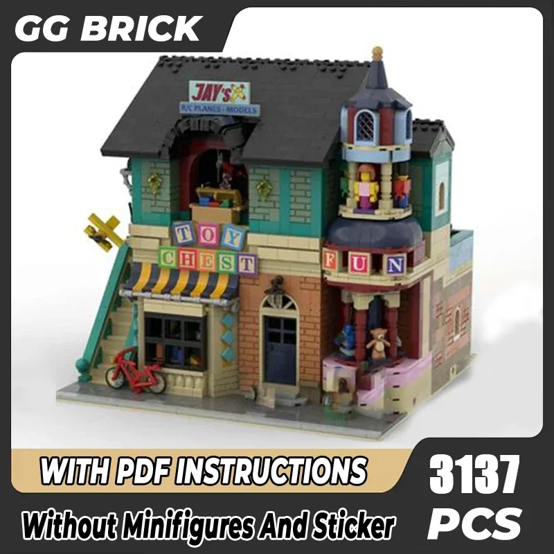 Moc Building Block Toy Shop - Модель игрушечной груди Технология Кирпич DIY Сборка Модульная городская игрушка с видом на улицу для ребенка Подарок ребенку
Moc Building Block Toy Shop - Модель игрушечной груди Технология Кирпич DIY Сборка Модульная городская игрушка с видом на улицу для ребенка Подарок ребенку
