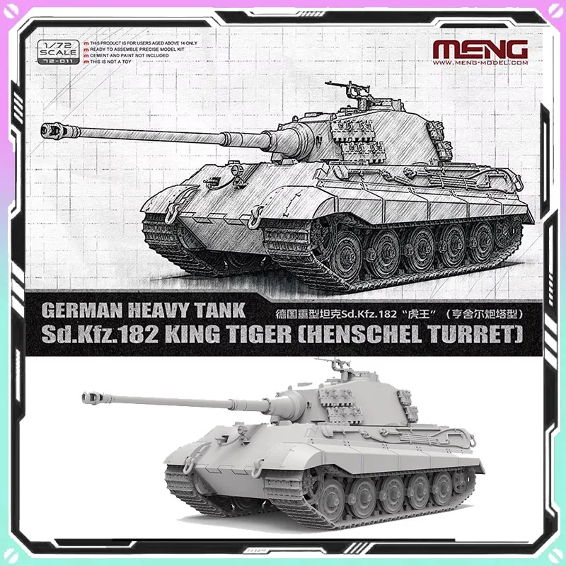 New MENG Tank 1/72 German Heavy Tanks Assemble Figure Tank 72-011 Uncolored Assembly Model Ornament Custom Collectible Toy Gift
New MENG Tank 1/72 German Heavy Tanks Assemble Figure Tank 72-011 Uncolored Assembly Model Ornament Custom Collectible Toy Gift