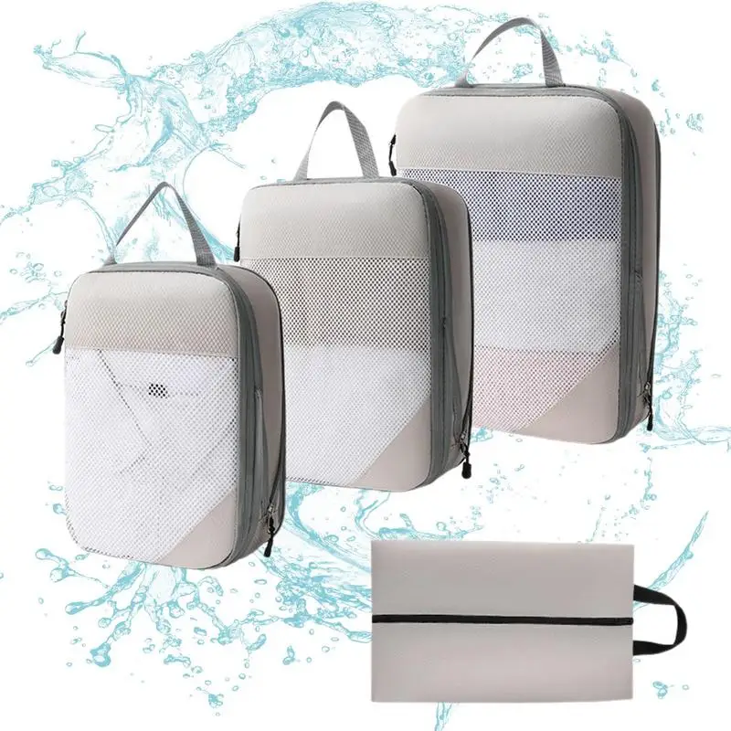 Suitcase Organizer Bags 4 Pieces Lightweight Clothing Storage Waterproof Cubes Organizers Luggage Space Saving Design
Suitcase Organizer Bags 4 Pieces Lightweight Clothing Storage Waterproof Cubes Organizers Luggage Space Saving Design