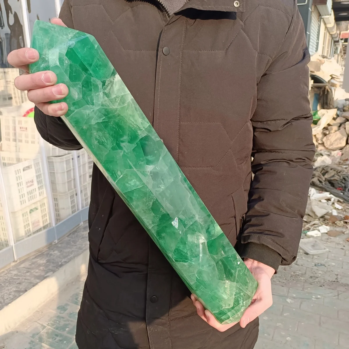 Natural Formed! Green Fluorite Obelisk, Green Fluorite Quartz Crystal Pillar, Mineral, Reiki, Healing
Natural Formed! Green Fluorite Obelisk, Green Fluorite Quartz Crystal Pillar, Mineral, Reiki, Healing