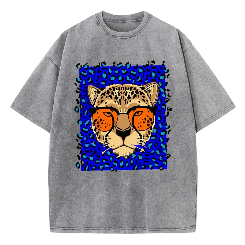 Fashion Woman Washed T-Shirts Cartoons Comic Cheetah Print Short Sleeve Cotton Distressed Oversize Crewneck Tops Street Clothes
Fashion Woman Washed T-Shirts Cartoons Comic Cheetah Print Short Sleeve Cotton Distressed Oversize Crewneck Tops Street Clothes