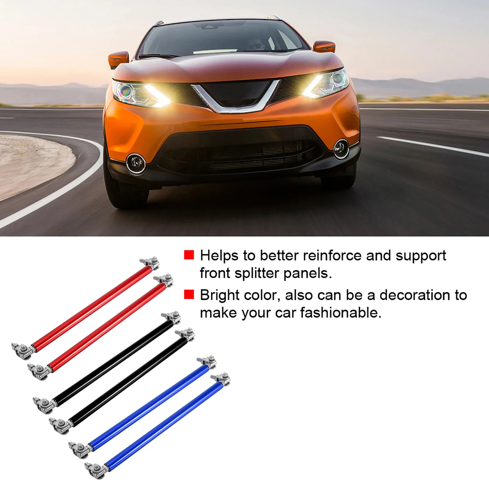 20cm Bumper Lip Strut, 1 Pair 20cm Car Front Bumper Support Bar Strut Car Modification Support Rod
20cm Bumper Lip Strut, 1 Pair 20cm Car Front Bumper Support Bar Strut Car Modification Support Rod