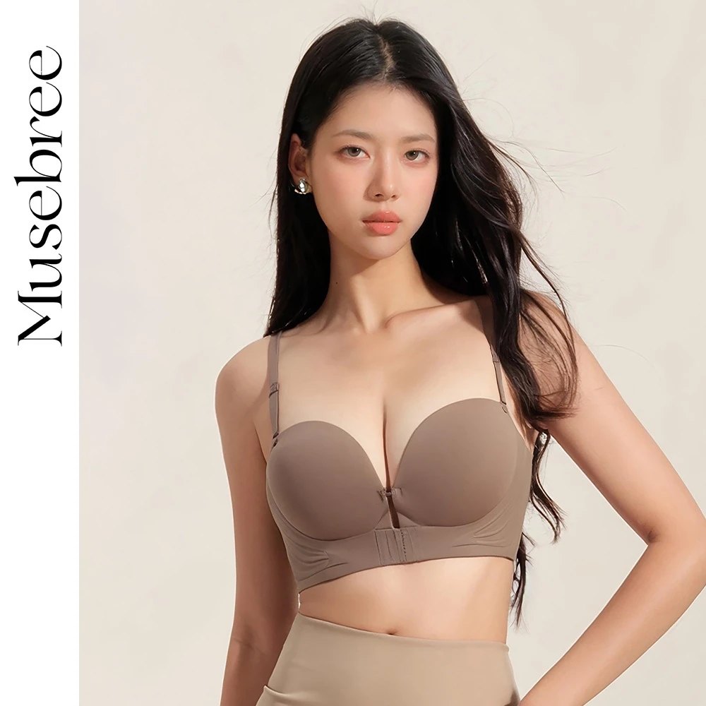 Musebree Women's Invisible Front Closure Push Up Bra Ladies Removable Strap Sexy Bras Comfortable Breathable Bralette Women Bra
Musebree Women's Invisible Front Closure Push Up Bra Ladies Removable Strap Sexy Bras Comfortable Breathable Bralette Women Bra