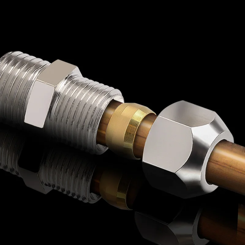 1-50pcs/lot Plated Nickel Ferrule Compression Straight Joint 1/8 1/4 3/8 Thread PC Oil Pipe Copper Tube Hose Connectors
1-50pcs/lot Plated Nickel Ferrule Compression Straight Joint 1/8 1/4 3/8 Thread PC Oil Pipe Copper Tube Hose Connectors