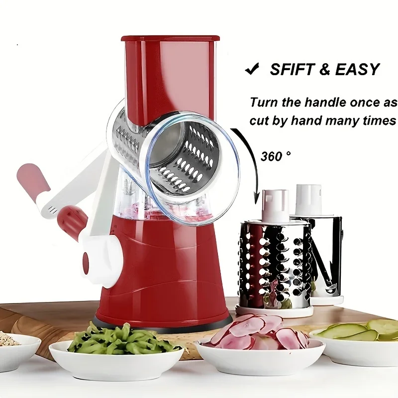 Multi functional circular rotating mandolin vegetable slicer, potato and cheese kitchen tool, 1 portable manual vegetable slicer
Multi functional circular rotating mandolin vegetable slicer, potato and cheese kitchen tool, 1 portable manual vegetable slicer