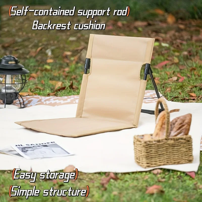 Relax Comfortably On The Beach, This Lightweight Foldable Chair Comes With A Cushion And Backrest, Outdoor Camping Gear
Relax Comfortably On The Beach, This Lightweight Foldable Chair Comes With A Cushion And Backrest, Outdoor Camping Gear