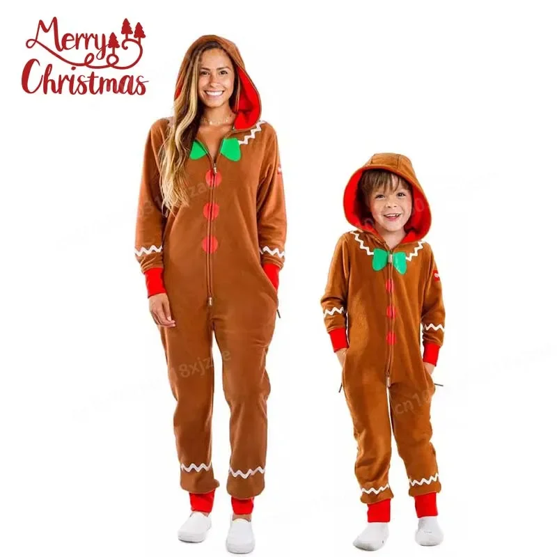 Christmas Gingerbread Man Cloth Pajamas Jumpsuit Cartoon Figure Pajamas Parent-child Clothing Holiday Home Wear Birthday Gifts
Christmas Gingerbread Man Cloth Pajamas Jumpsuit Cartoon Figure Pajamas Parent-child Clothing Holiday Home Wear Birthday Gifts