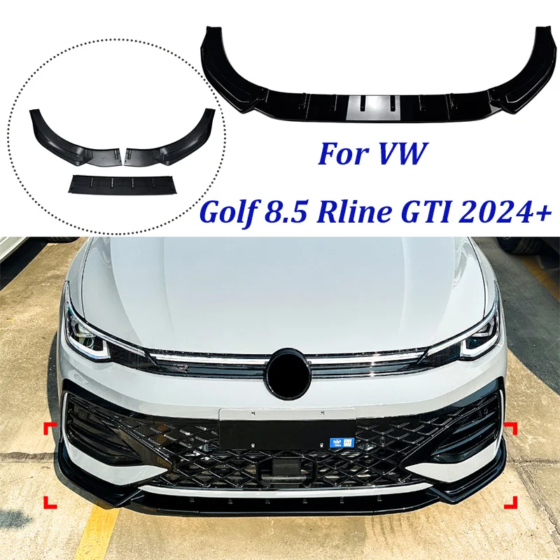 Gloss black Car Front Bumper Spoiler Lower Chin Lip Splitter Diffuser Deflector Guard 2024+ For Volkswagen VW Golf 8.5 Rline GTI
Gloss black Car Front Bumper Spoiler Lower Chin Lip Splitter Diffuser Deflector Guard 2024+ For Volkswagen VW Golf 8.5 Rline GTI