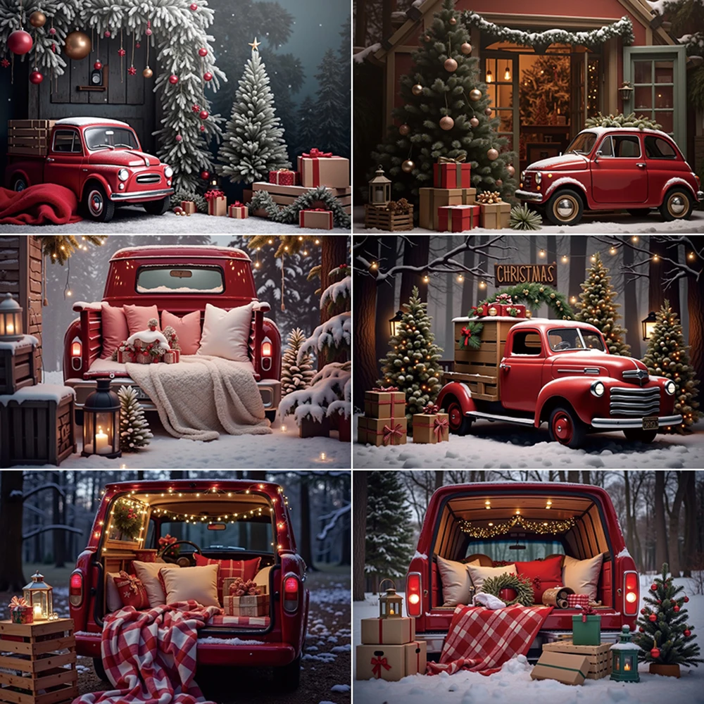 MOON.QG Christmas Pine Tree Truck Gifts Delivery Background New Year Winter Decoration Backdrop Photography Studio Accessories
MOON.QG Christmas Pine Tree Truck Gifts Delivery Background New Year Winter Decoration Backdrop Photography Studio Accessories