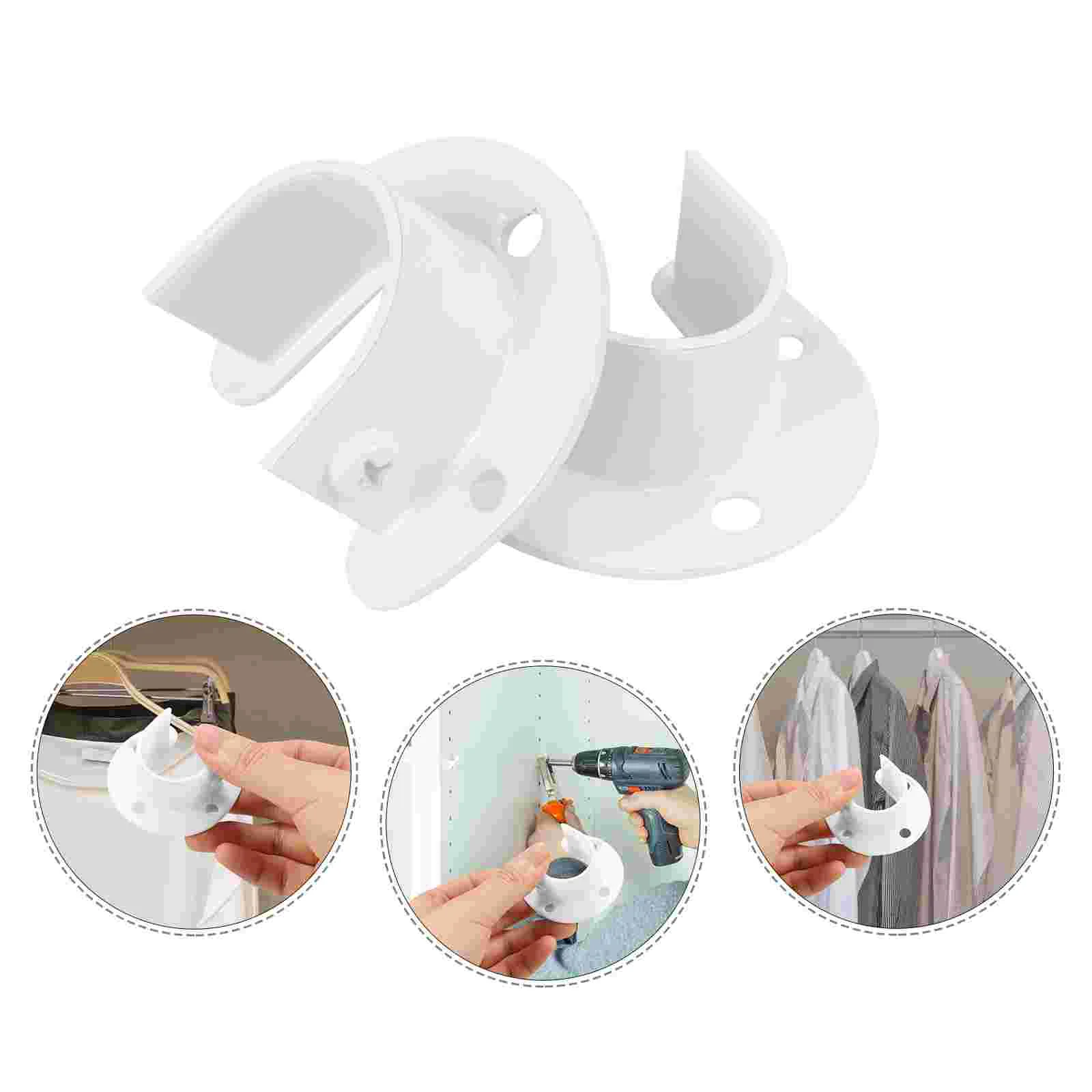 4 Pcs Clothes Rail Tie Rod Socket Curtain Poles Shower Holders for Wall Window to Open
4 Pcs Clothes Rail Tie Rod Socket Curtain Poles Shower Holders for Wall Window to Open