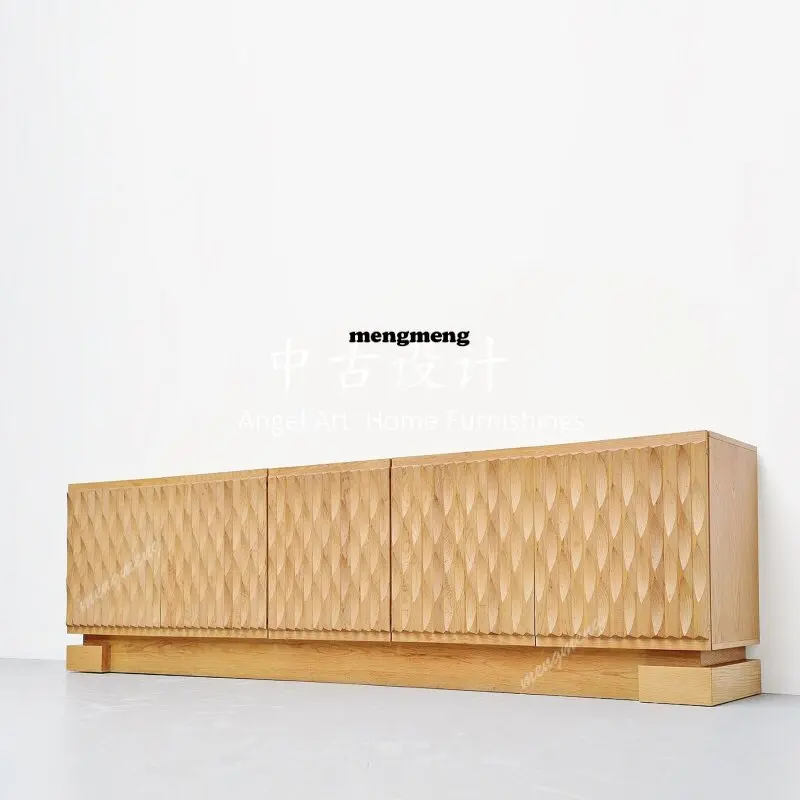 Medieval log wind designer carving creative solid wood storage side cabinet surprise quiet wind geometric texture home
Medieval log wind designer carving creative solid wood storage side cabinet surprise quiet wind geometric texture home