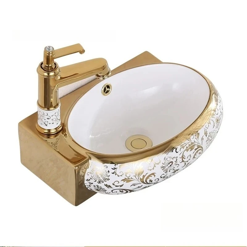 American Ceramic Wall Mounted Bathroom Sink Hanging Oval Washbasin Balcony Bathroom Cabinet Vanity Basin Luxury Home Accessories
American Ceramic Wall Mounted Bathroom Sink Hanging Oval Washbasin Balcony Bathroom Cabinet Vanity Basin Luxury Home Accessories