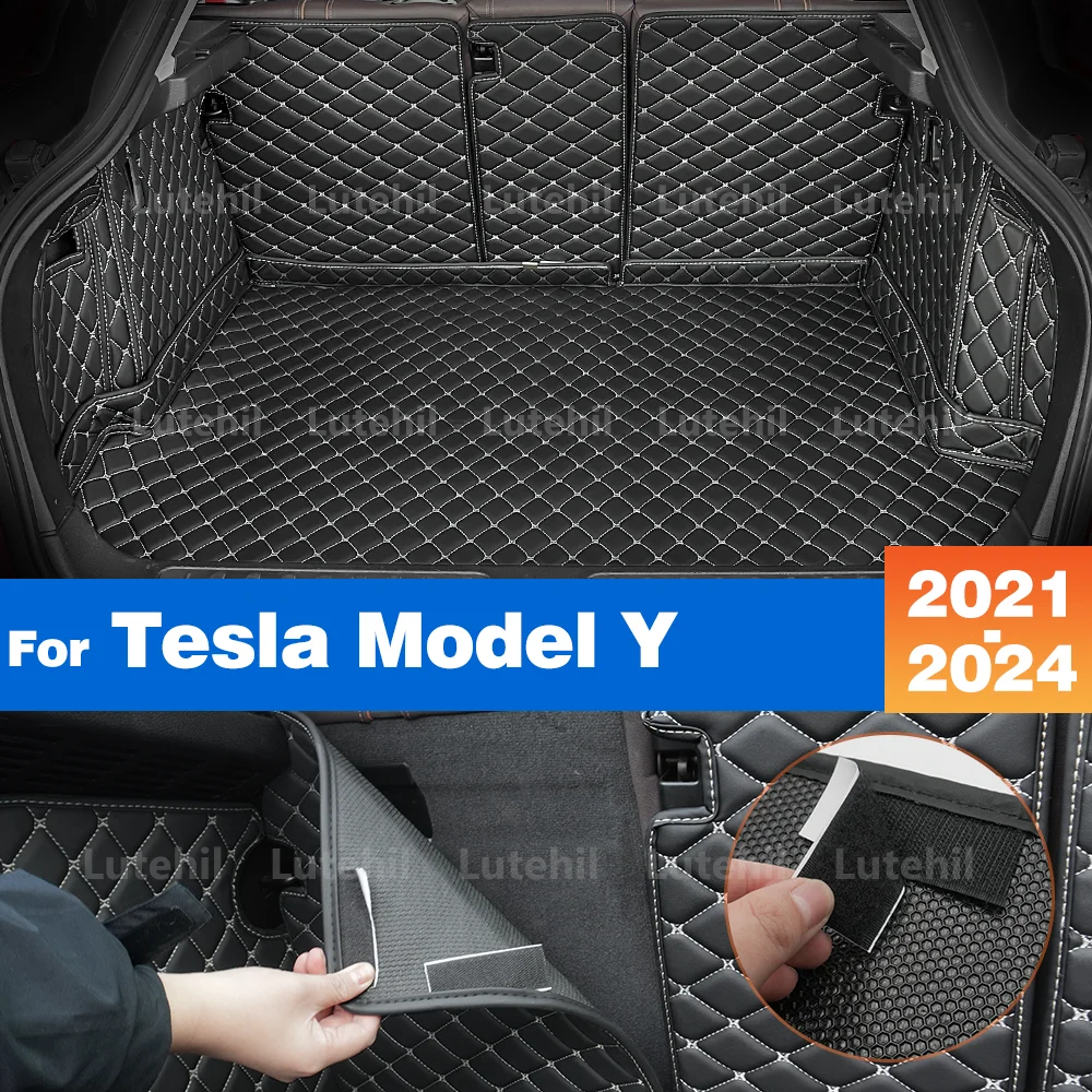 Для Tesla Model Y 2021-2024 23 22, автоматический коврик для багажника с полным покрытием, автомобильный защитный коврик, грузовой вкладыш, аксессуары для интерьера 
Для Tesla Model Y 2021-2024 23 22, автоматический коврик для багажника с полным покрытием, автомобильный защитный коврик, грузовой вкладыш, аксессуары для интерьера