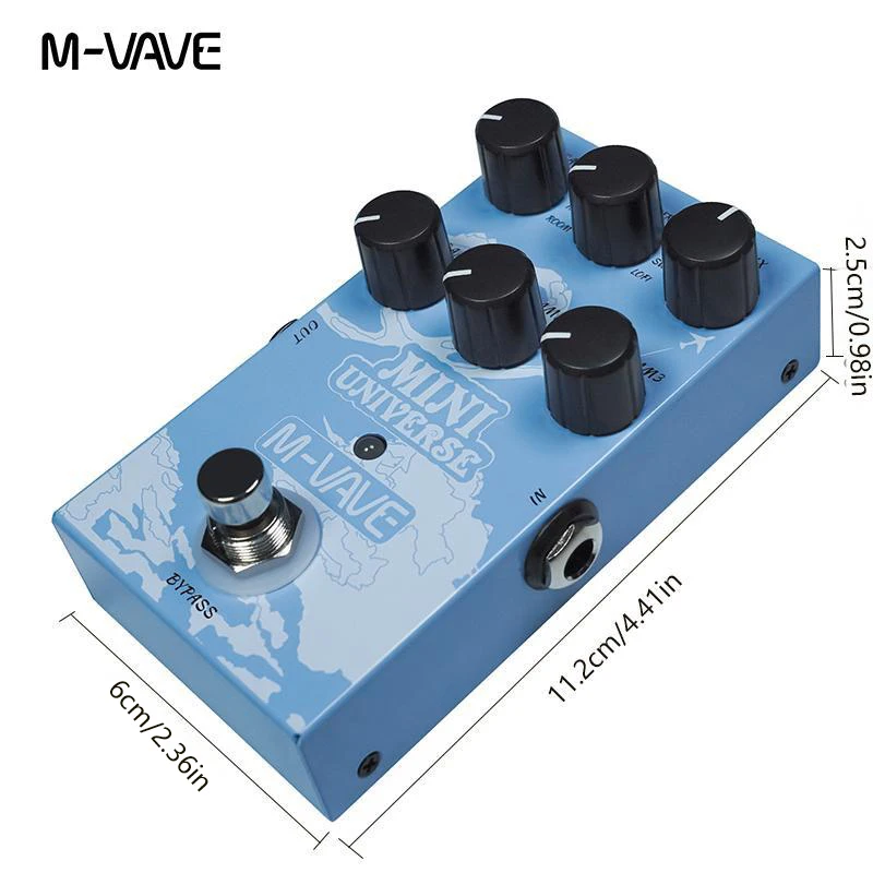 M-VAVE Universe Reverb Pedal for Electric Guitar & Bass Universe
M-VAVE Universe Reverb Pedal for Electric Guitar & Bass Universe