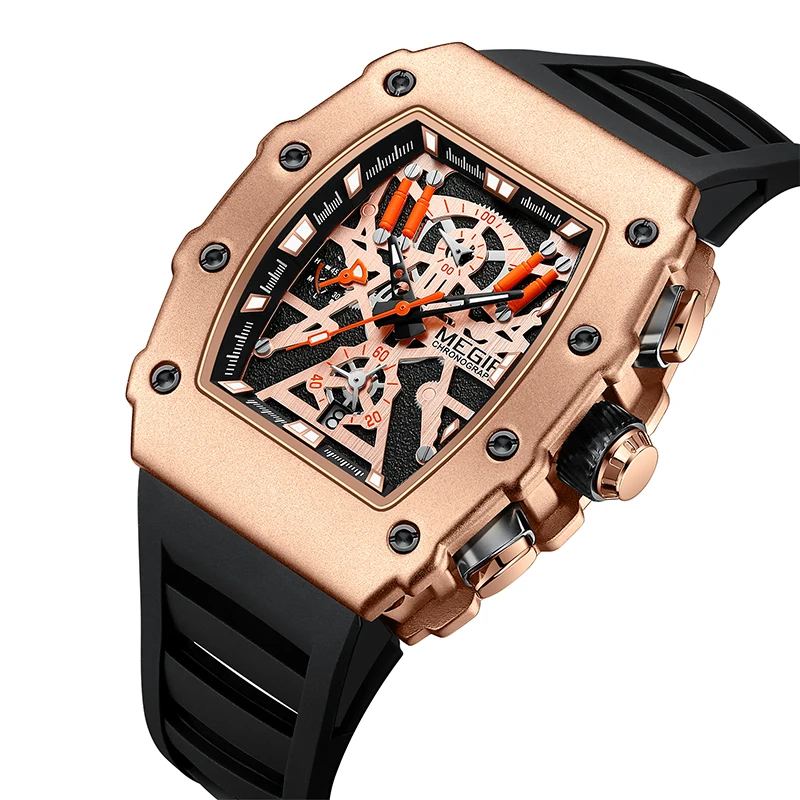 MEGIR Dynamic Hardcore Cool Men's Watch Light Cool Silicone Strap Glow-in-the-Dark Coating Waterproof Cool Quartz Watch 2218
MEGIR Dynamic Hardcore Cool Men's Watch Light Cool Silicone Strap Glow-in-the-Dark Coating Waterproof Cool Quartz Watch 2218
