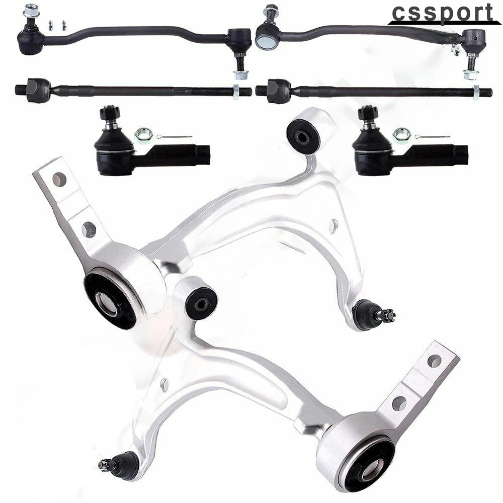 8pc Control Arm Ball Joint Sway Bar Tie Rod Kit for Nissan Altima and Maxima
8pc Control Arm Ball Joint Sway Bar Tie Rod Kit for Nissan Altima and Maxima