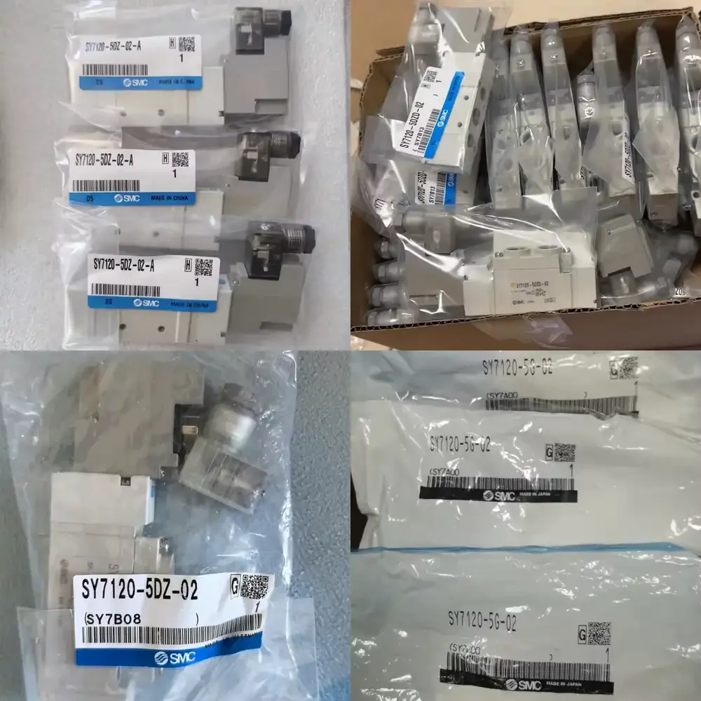 SMC Original 5 Port Solenoid Valve SY7120-4DD-02/5D-02/5DD-02/5DOSD-02/5DZ-02/5DZD-02/5GD-02/5LZD-02 Pneumatic Valve, air
SMC Original 5 Port Solenoid Valve SY7120-4DD-02/5D-02/5DD-02/5DOSD-02/5DZ-02/5DZD-02/5GD-02/5LZD-02 Pneumatic Valve, air