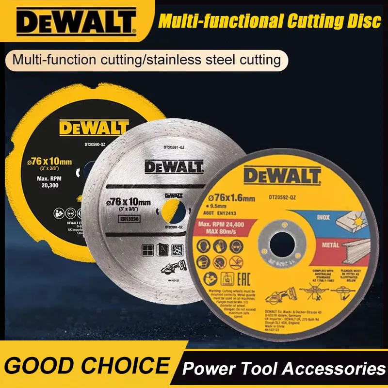 DEWALT 76MM Multi Material Blade Diamond Tile Blade Steel Cutting For DCS438 Power Tool Accessories DT20591 DT20592
DEWALT 76MM Multi Material Blade Diamond Tile Blade Steel Cutting For DCS438 Power Tool Accessories DT20591 DT20592