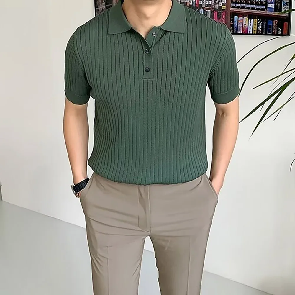 Slavinson Men's Short Sleeve Summer Outdoor Leisure Knitted Short Sleeve Breathable Comfortable Stretch Polo Shirt US Size
Slavinson Men's Short Sleeve Summer Outdoor Leisure Knitted Short Sleeve Breathable Comfortable Stretch Polo Shirt US Size