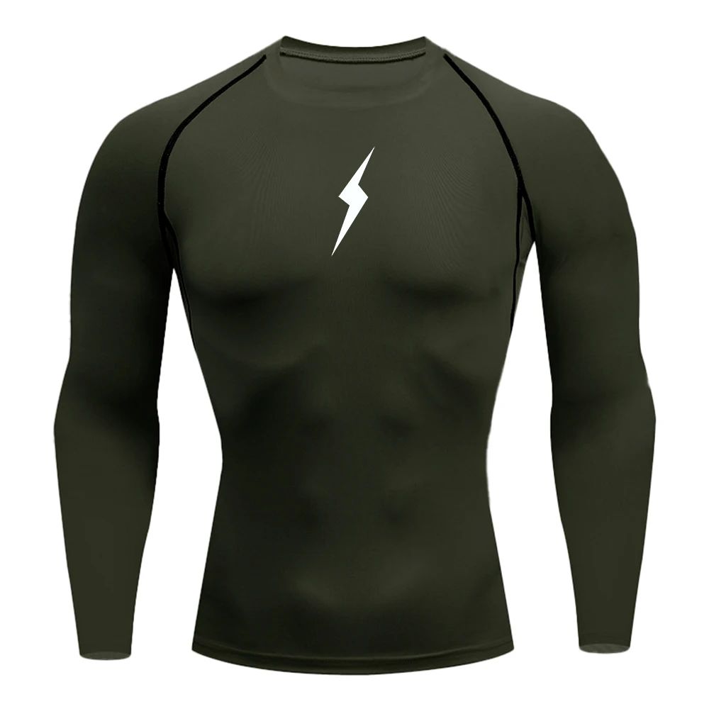 Men's Lightning Print Compression T-Shirt Elastic Quick Drying Sports Long Sleeve Gym Fitness Training Running Base Shirt
Men's Lightning Print Compression T-Shirt Elastic Quick Drying Sports Long Sleeve Gym Fitness Training Running Base Shirt
