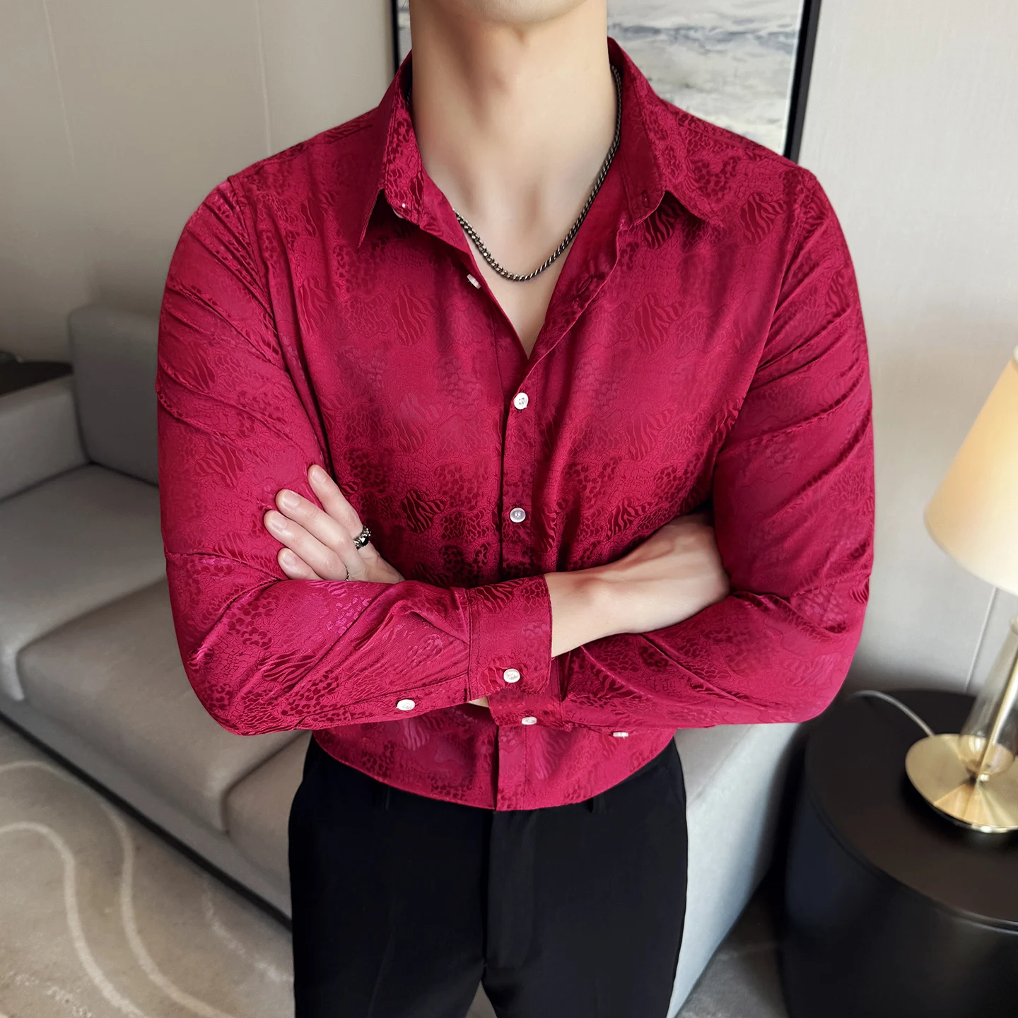 Men's All-Season Long-Sleeved Shirt: Trendy Print Design & Fashionable Floral Style M-4XL
Men's All-Season Long-Sleeved Shirt: Trendy Print Design & Fashionable Floral Style M-4XL