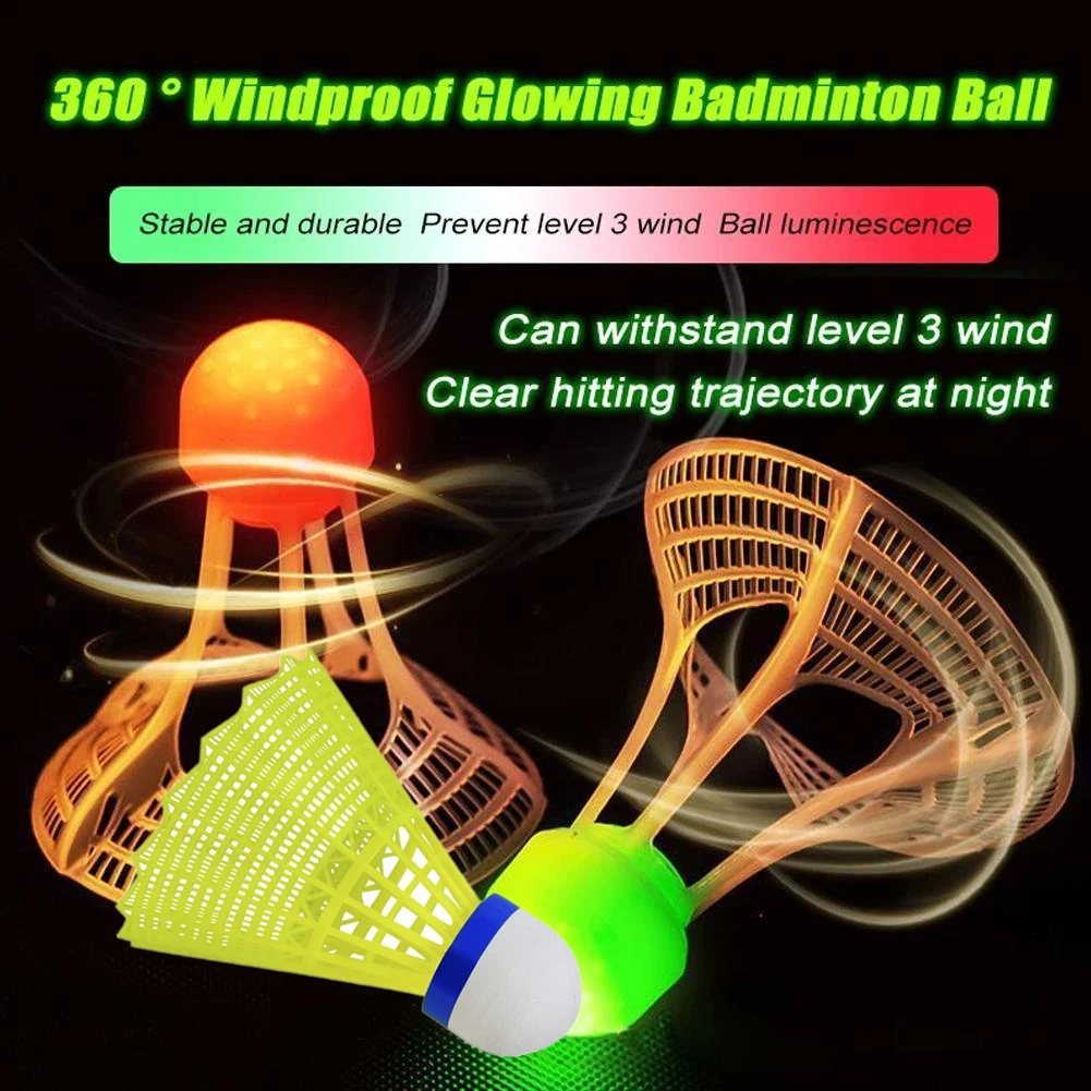 Upgrade 1/2/5 Pack LED Badminton Shuttlecocks -Lighting Glow In The Dark Badminton Practice Windproof Shuttlecocks
Upgrade 1/2/5 Pack LED Badminton Shuttlecocks -Lighting Glow In The Dark Badminton Practice Windproof Shuttlecocks