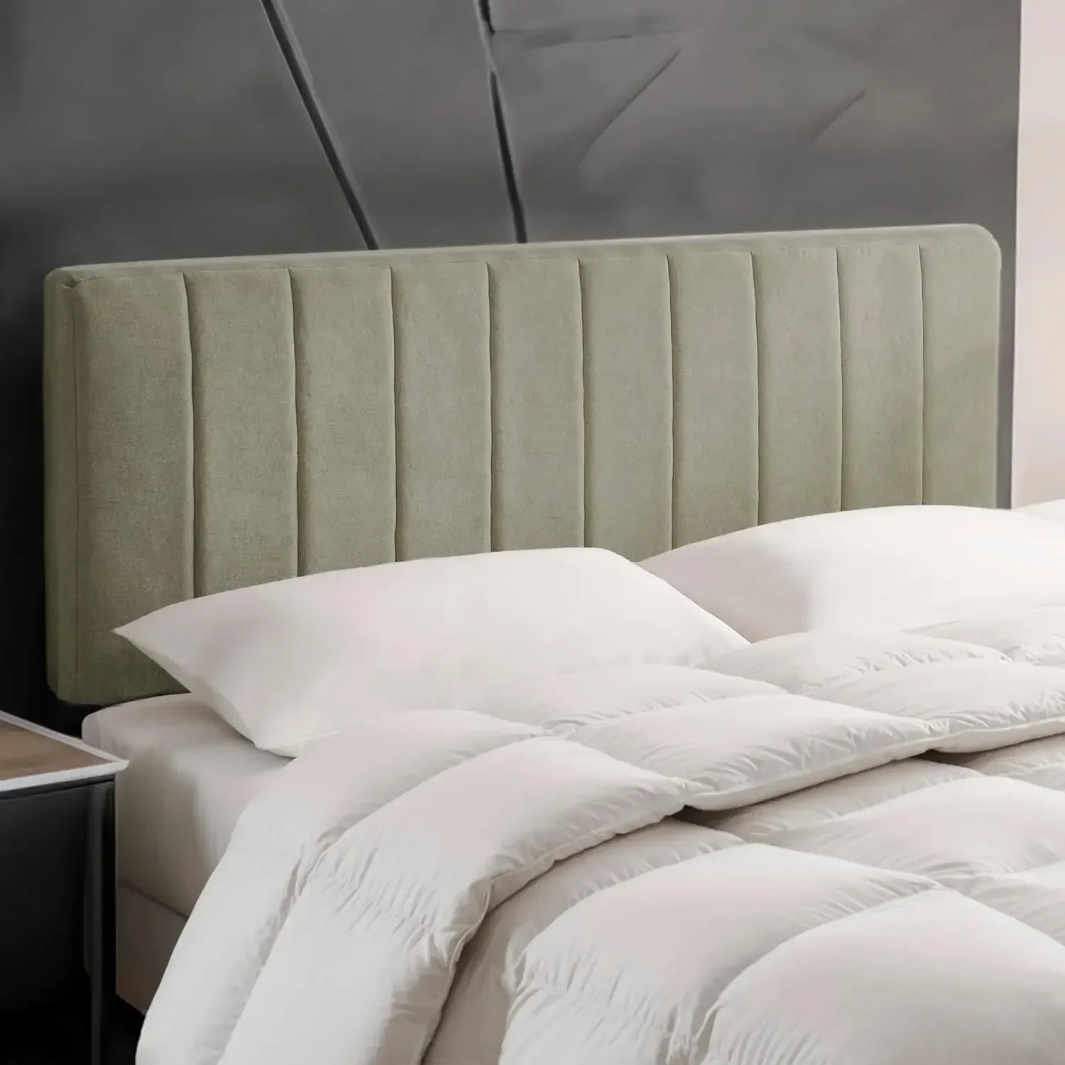 Upholstered Queen Headboard - Easy Assemble Channel Stitched Headboard Queen Size - Wall Mounted Headboards with 3D Soundproof W
Upholstered Queen Headboard - Easy Assemble Channel Stitched Headboard Queen Size - Wall Mounted Headboards with 3D Soundproof W