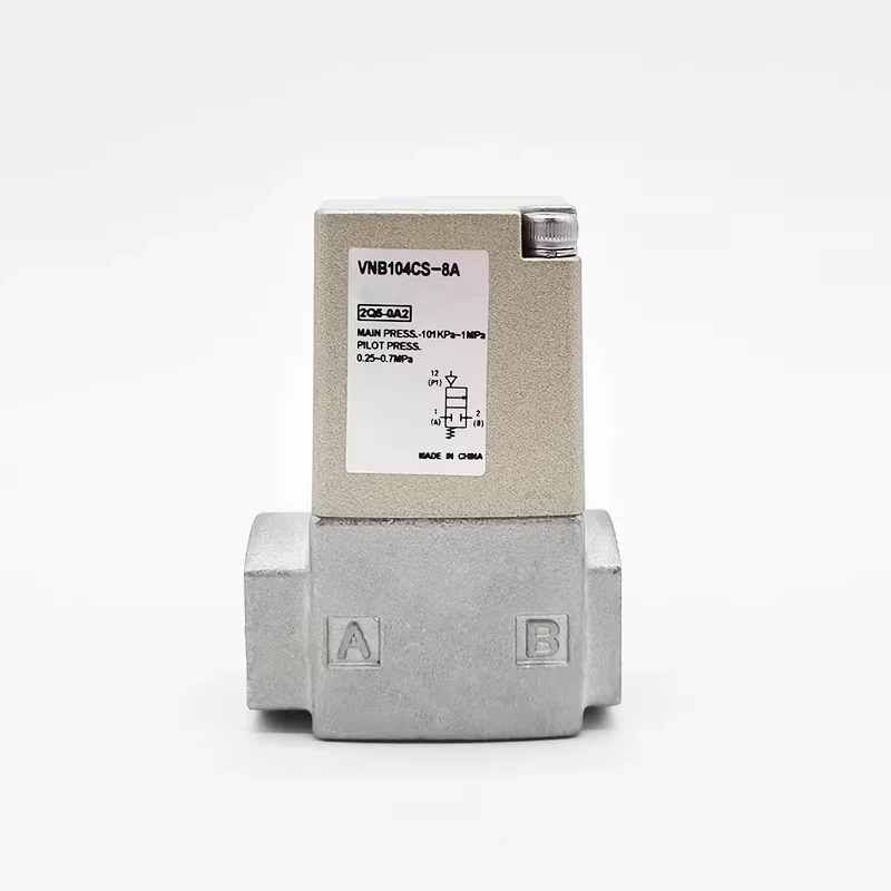Пневматически управляемый двухходовой клапан VNB103 VNB104AS/BS/CS-6A/8A
Пневматически управляемый двухходовой клапан VNB103 VNB104AS/BS/CS-6A/8A
