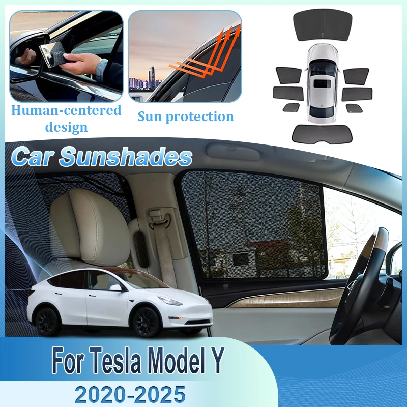 Car Mesh Sunshade Accessories For Tesla Model Y 2020~2025 Windshield Window Visor Heat Insulation Mesh Sunshade UV Protection
Car Mesh Sunshade Accessories For Tesla Model Y 2020~2025 Windshield Window Visor Heat Insulation Mesh Sunshade UV Protection