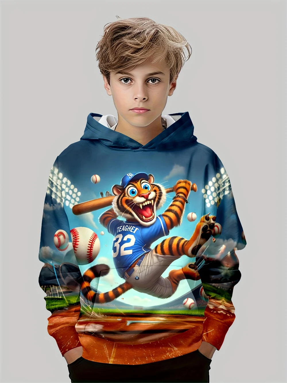 Kids Clothes 3D Tigers Print Boys Hoodies Casual Outdoor Stylish Boy Girl Clothes Tops Long Sleeve Children Spring Fall Clothes
Kids Clothes 3D Tigers Print Boys Hoodies Casual Outdoor Stylish Boy Girl Clothes Tops Long Sleeve Children Spring Fall Clothes