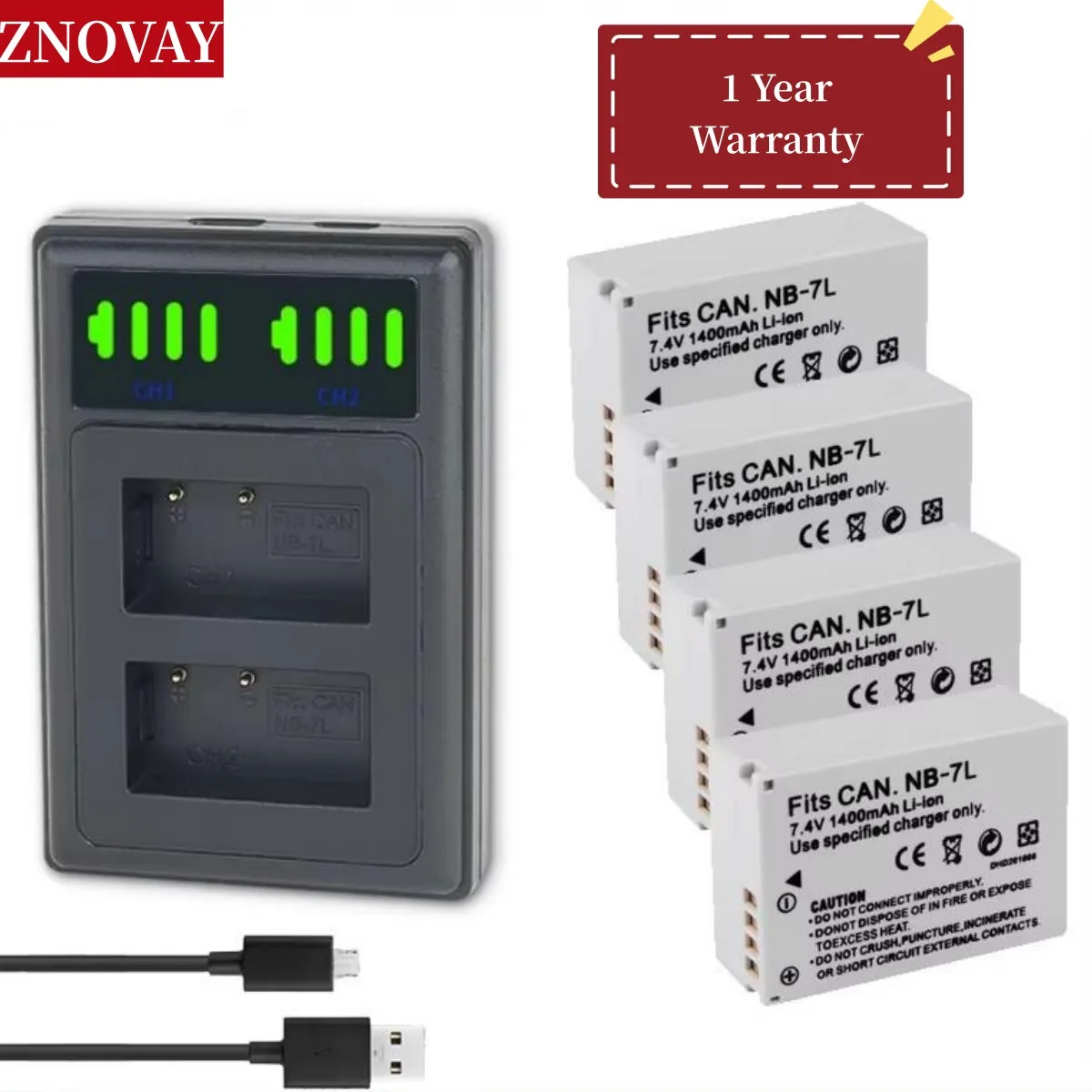 4Pcs NB-7L NB 7L Battery For Canon PowerShot G10 G11 G12 SX30IS 1400mAh Camera Battery
4Pcs NB-7L NB 7L Battery For Canon PowerShot G10 G11 G12 SX30IS 1400mAh Camera Battery