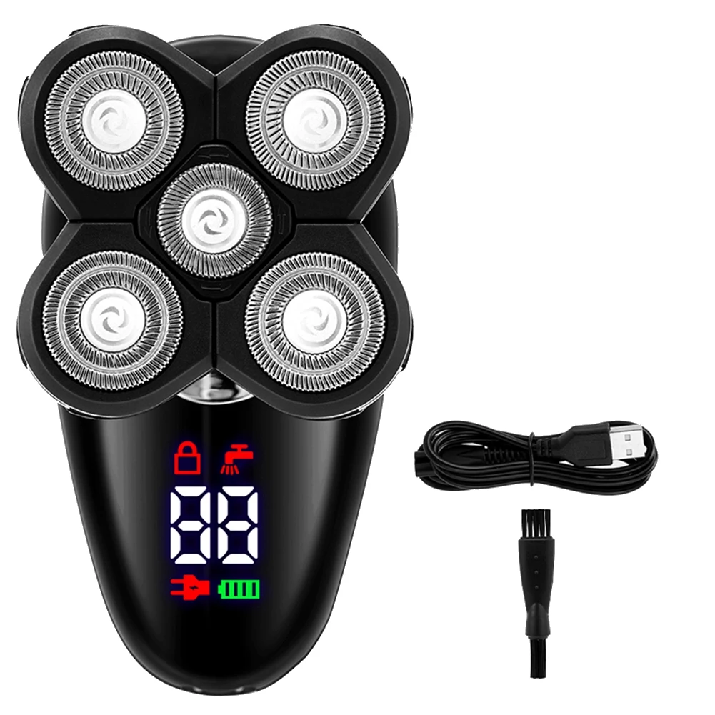 Electric Razor for Men Bald Head Shaver LED Display Nose Hair Beard Trimmer Clippers Facial Cleansing Brush 2Pcs
Electric Razor for Men Bald Head Shaver LED Display Nose Hair Beard Trimmer Clippers Facial Cleansing Brush 2Pcs