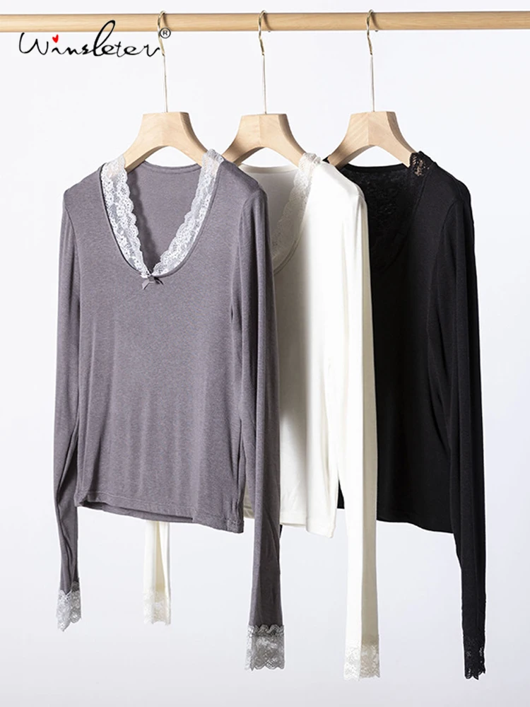 Winsleter-3.6%Sheep Wool Elegant Sweater, Long Sleeve Lace Patchwork, Women Versatile Soft Slim Sweater, 2025 Autumn T58043CC
Winsleter-3.6%Sheep Wool Elegant Sweater, Long Sleeve Lace Patchwork, Women Versatile Soft Slim Sweater, 2025 Autumn T58043CC