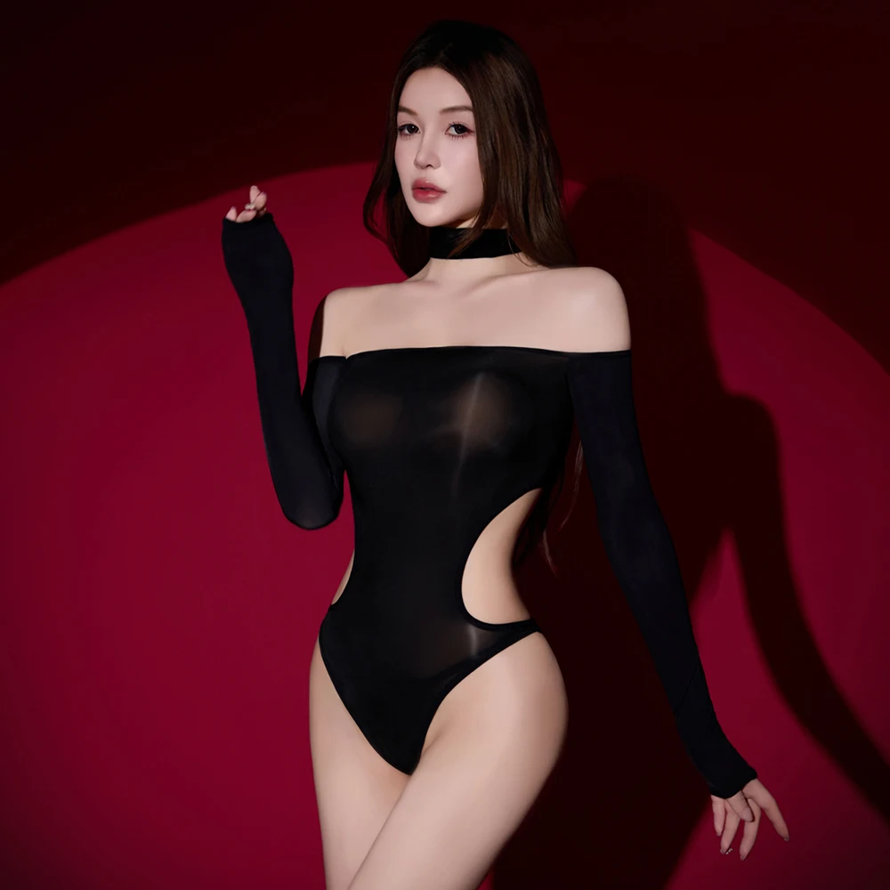 Sexy Women 8D Oil Glossy Shiny High Cut Bodysuit Sheer See Through Hollow Out Backless Tights Elastic Shaping Maid Leotard
Sexy Women 8D Oil Glossy Shiny High Cut Bodysuit Sheer See Through Hollow Out Backless Tights Elastic Shaping Maid Leotard