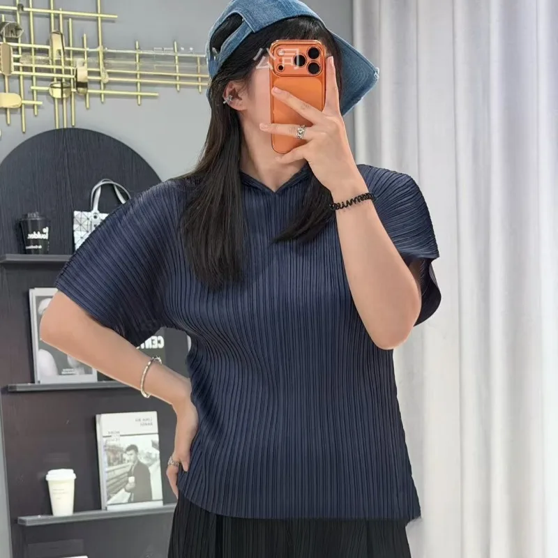 Miyake Pleated Hooded Top 2026 Summer New Fashion Simple Short Sleeve Sweatshirt Women's Lightweight Stretch Non-iron Clothing
Miyake Pleated Hooded Top 2026 Summer New Fashion Simple Short Sleeve Sweatshirt Women's Lightweight Stretch Non-iron Clothing