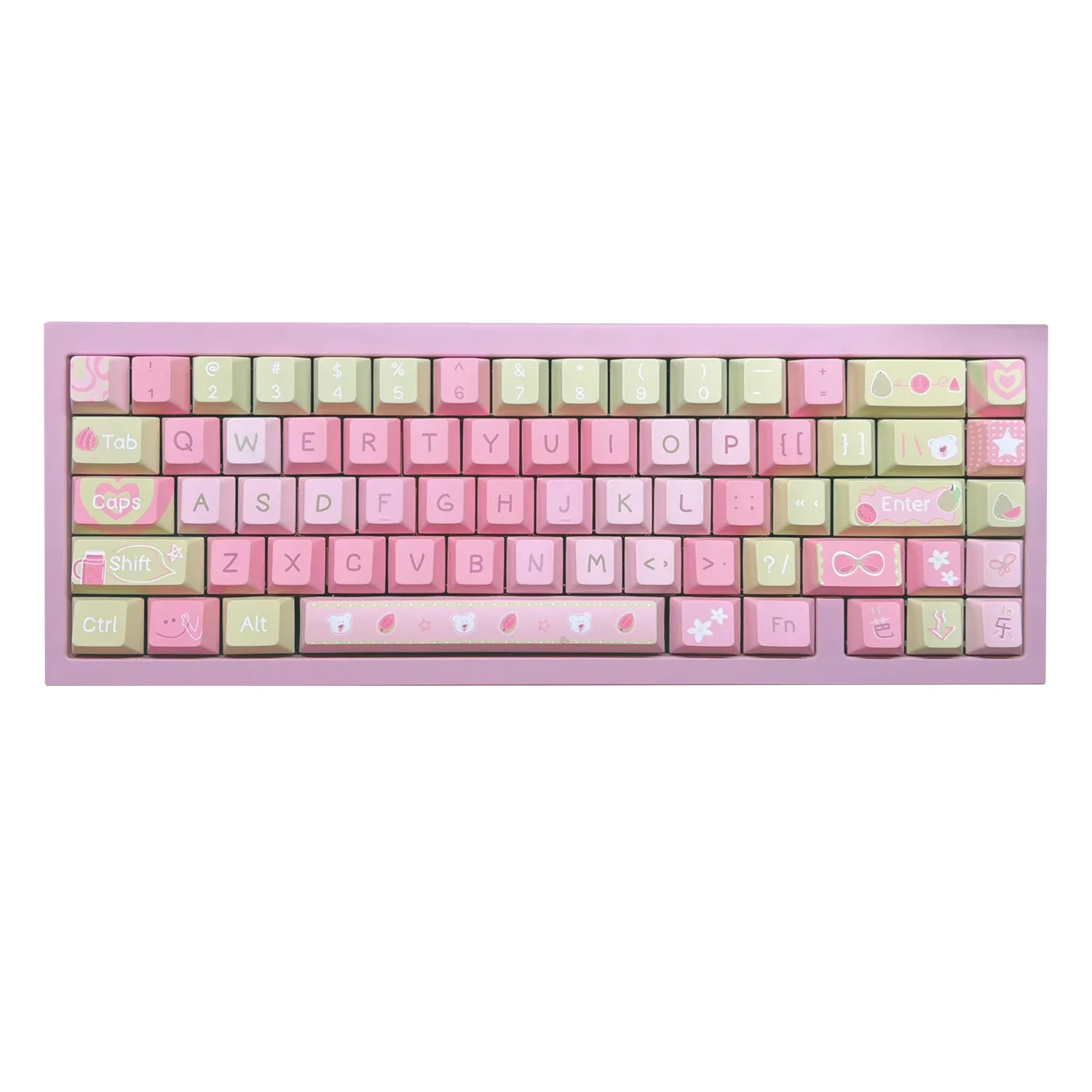 Theme keycap pbt sublimation original height small full set of mechanical keyboard original guava
Theme keycap pbt sublimation original height small full set of mechanical keyboard original guava