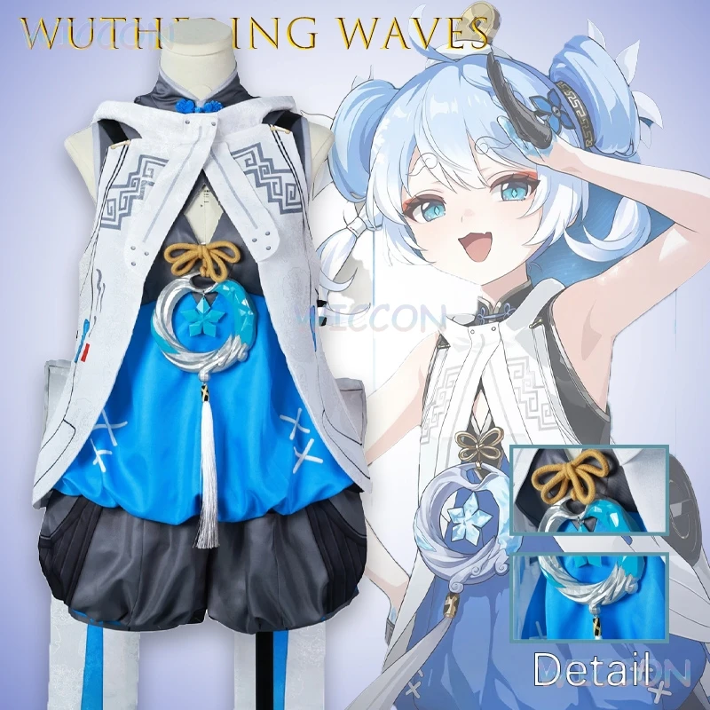  Youhu Косплей Костюм Wuthering Waves Полный комплект Аниме Игра Женский Персонаж Лоли Наряд Cos Лолита
Youhu Косплей Костюм Wuthering Waves Полный комплект Аниме Игра Женский Персонаж Лоли Наряд Cos Лолита 