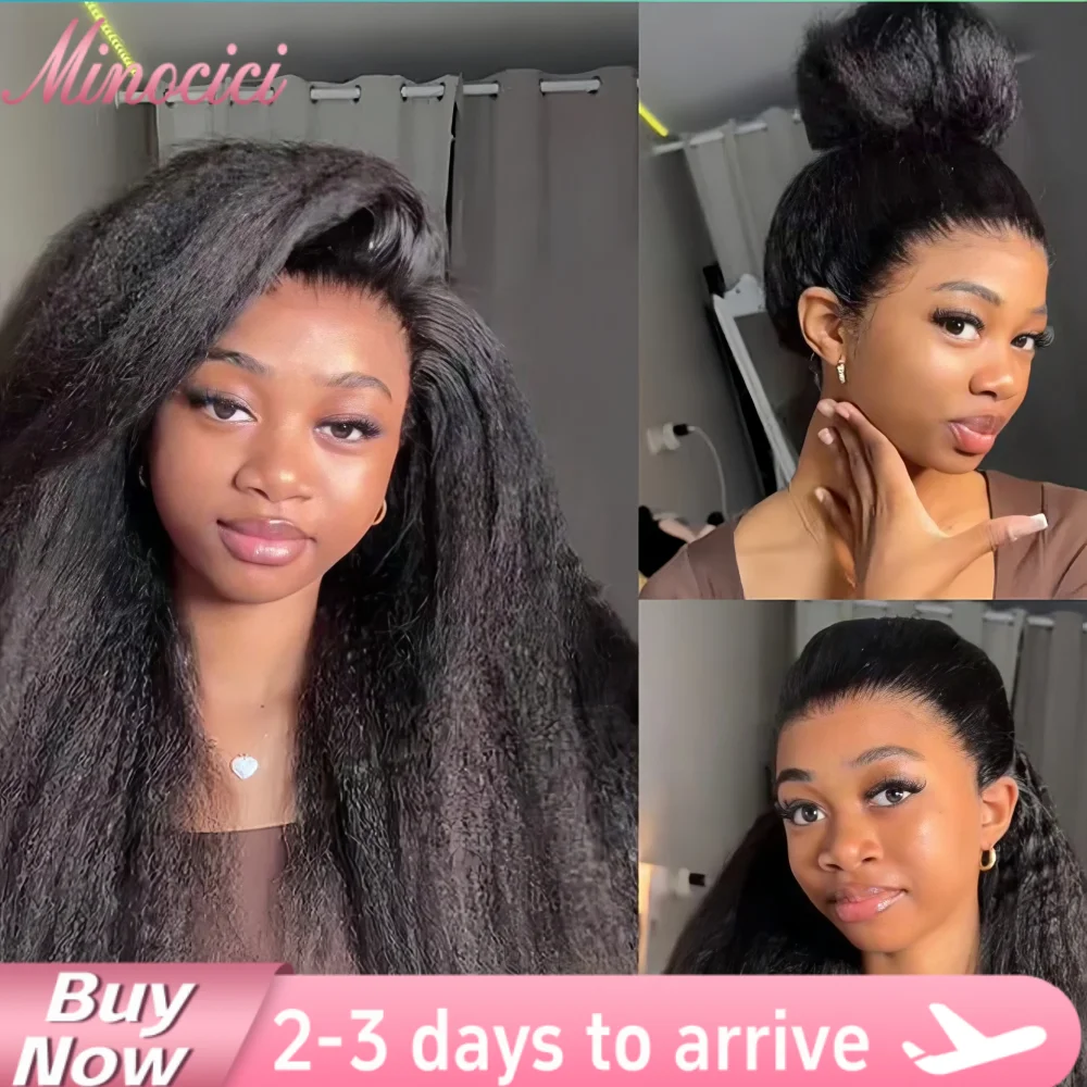 250% Density Kinky Straight 360 Lace Front Wigs Human Hair Invisi Strap Brazilian Kinky Straight Human Hair Wig Pre Plucked For Black Women 40 Inch
250% Density Kinky Straight 360 Lace Front Wigs Human Hair Invisi Strap Brazilian Kinky Straight Human Hair Wig Pre Plucked For Black Women 40 Inch