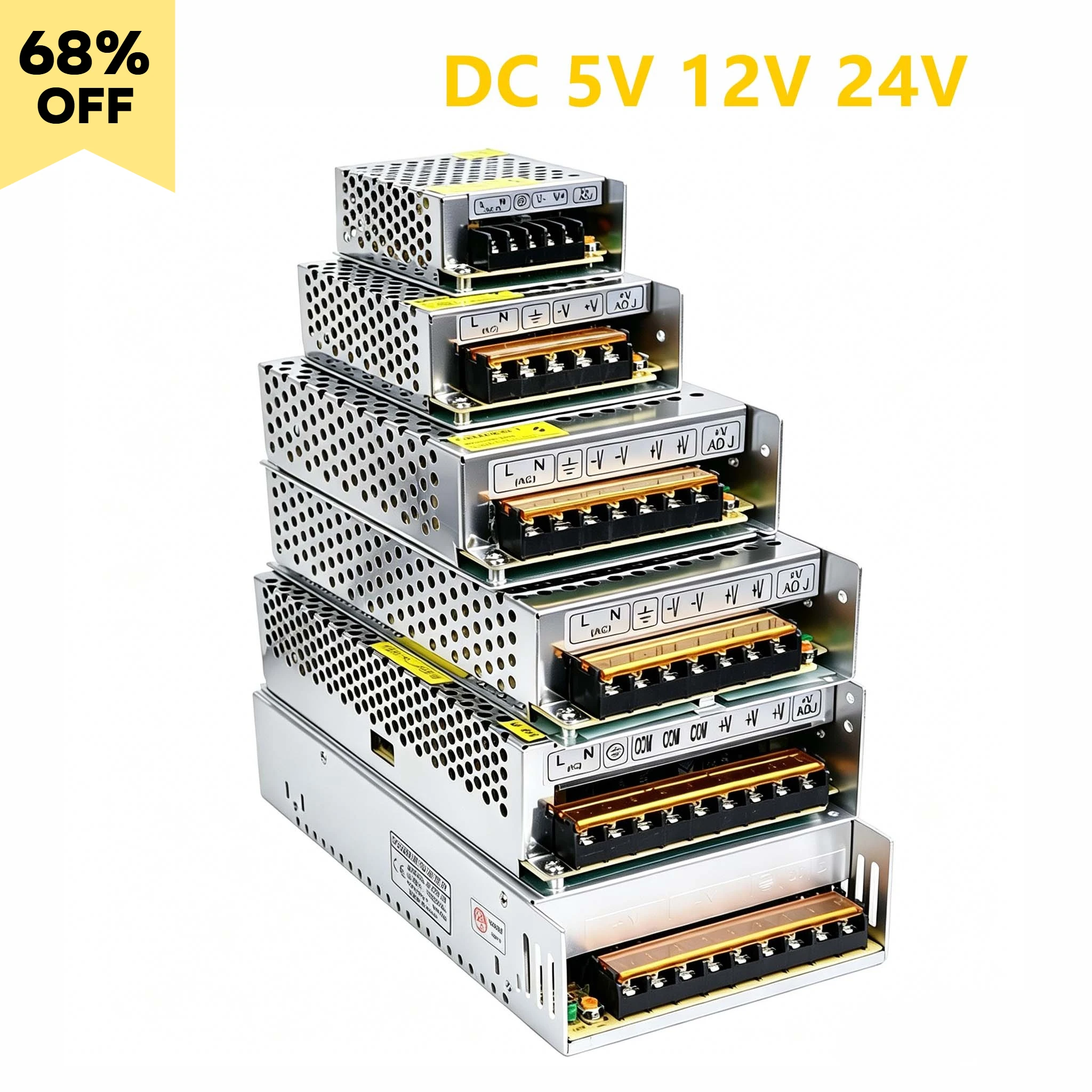 AC DC 5V 12V 24V 36V Power Supply 15V 18V 24V 36V Fonte 400W 500W 600W Transformers 220V To 5 12 24 V Power Supply SMPS
AC DC 5V 12V 24V 36V Power Supply 15V 18V 24V 36V Fonte 400W 500W 600W Transformers 220V To 5 12 24 V Power Supply SMPS