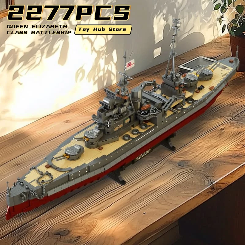 Конструктор Moc 2277 деталей: Боевой корабль королевы Елизаветы, модель из мелких блоков, коллекционные игрушки, настольные украшения, подарки для мальчиков
Конструктор Moc 2277 деталей: Боевой корабль королевы Елизаветы, модель из мелких блоков, коллекционные игрушки, настольные украшения, подарки для мальчиков