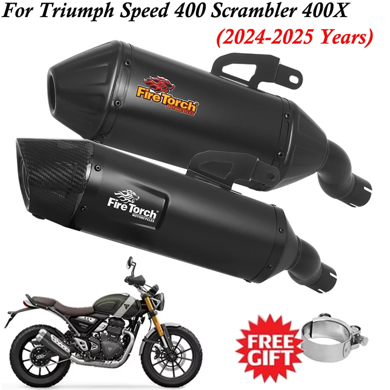 Slip On For Triumph Speed 400 Scrambler400X 400X 2024 2025 Motorcycle Exhaust Systems Escape Mid Link Pipe Carbon Fiber Muffler
Slip On For Triumph Speed 400 Scrambler400X 400X 2024 2025 Motorcycle Exhaust Systems Escape Mid Link Pipe Carbon Fiber Muffler