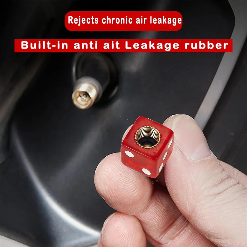 4Pcs/Set Plastic Wheel Stem Tyre Air Valve Dustproof Cap Gold Dice Tire Tyre Valve Caps Bike Auto Truck Tire Valve Dust Cap
4Pcs/Set Plastic Wheel Stem Tyre Air Valve Dustproof Cap Gold Dice Tire Tyre Valve Caps Bike Auto Truck Tire Valve Dust Cap