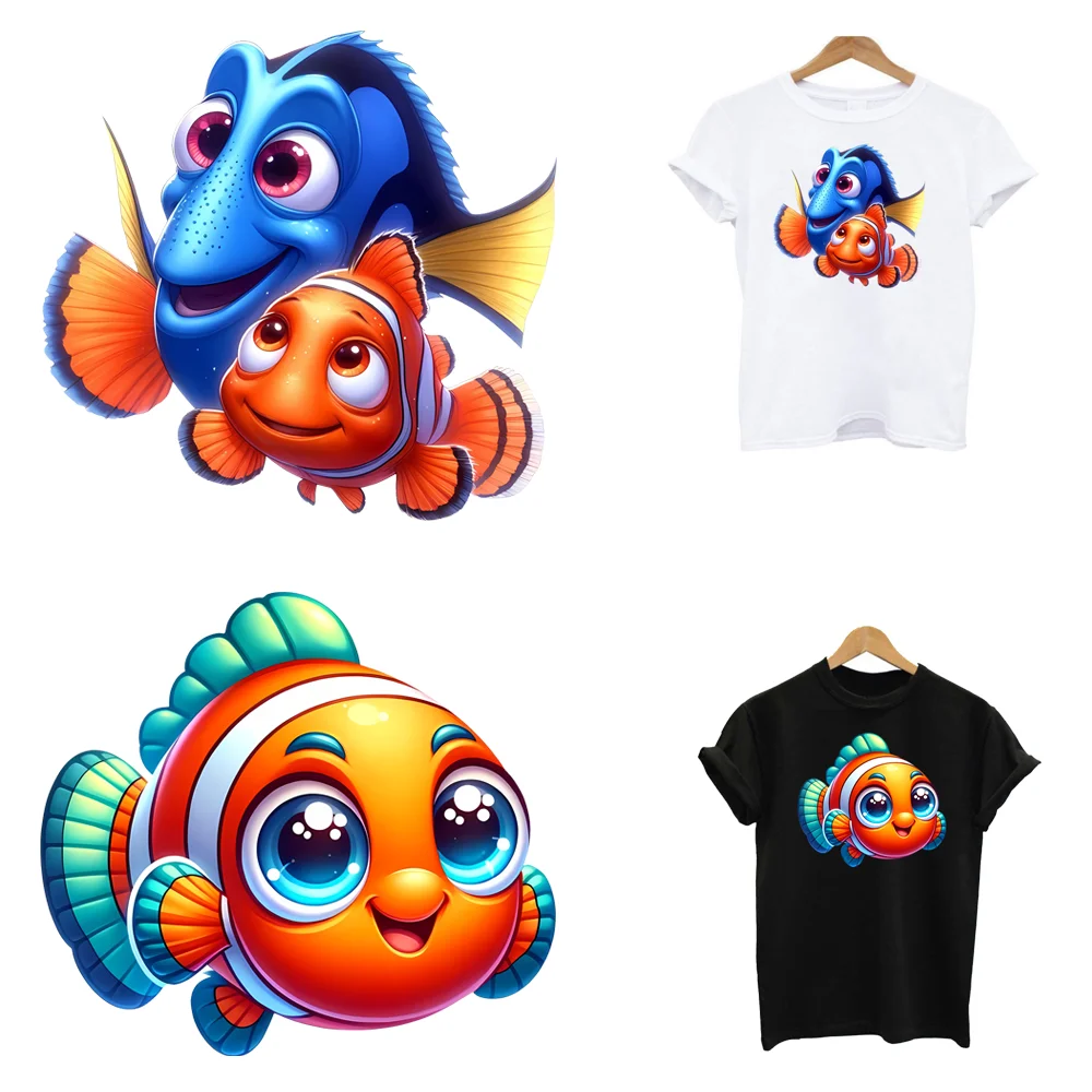 Heat Thermal Transfer Ironing Thermoadhesive Fusible Patches Children's Clothing Iron On T Shirt Stickers Finding Nemo Disney
Heat Thermal Transfer Ironing Thermoadhesive Fusible Patches Children's Clothing Iron On T Shirt Stickers Finding Nemo Disney