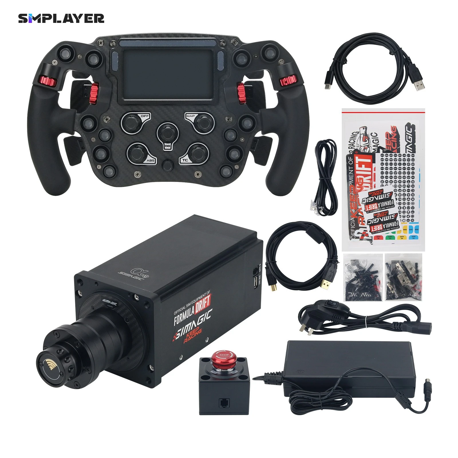 Simagic FX PRO Formula Steering Wheel SIM Racing Steering Wheel + Alpha U Direct Drive Wheelbase
Simagic FX PRO Formula Steering Wheel SIM Racing Steering Wheel + Alpha U Direct Drive Wheelbase