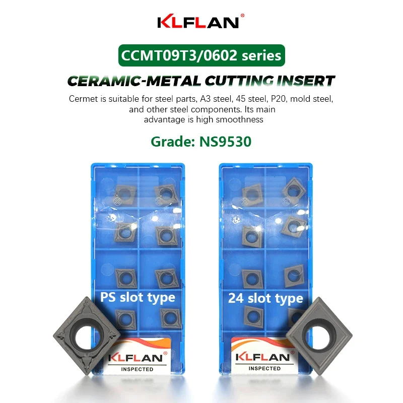 Ceramic Small Rhombic CNC lathe cutting tools CCMT09T304-PS CCMT09T308-24 CCMT060204-24 CCMT060202-PS For Steel Machining
Ceramic Small Rhombic CNC lathe cutting tools CCMT09T304-PS CCMT09T308-24 CCMT060204-24 CCMT060202-PS For Steel Machining