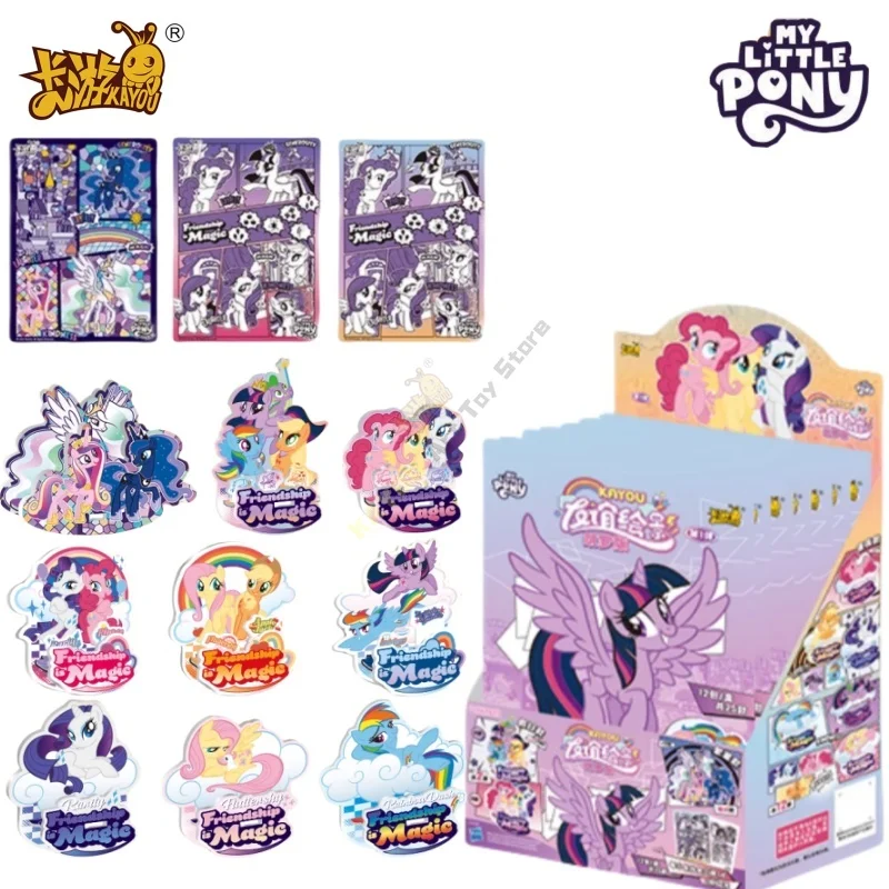 KAYOU натуральная карта My Little Pony, стоячая картина дружбы, мультяшная детская игрушка, периферийный орнамент, подарочная игрушка, оригинальная коробка 
KAYOU натуральная карта My Little Pony, стоячая картина дружбы, мультяшная детская игрушка, периферийный орнамент, подарочная игрушка, оригинальная коробка