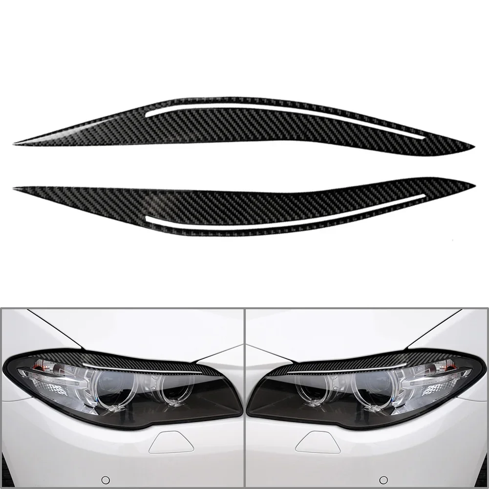1 Pair Black Carbon Fiber Headlight Eyebrows Cover for BMW 5 Series F10 2014-2016
1 Pair Black Carbon Fiber Headlight Eyebrows Cover for BMW 5 Series F10 2014-2016