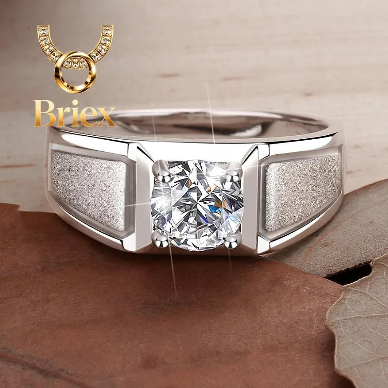 Briex Jewelry Crown Frosted Minimalist Ring Men's 2CT Moissanite PT950 Platinum - Men's crown frosted ring,2CT brilliance, perfe
Briex Jewelry Crown Frosted Minimalist Ring Men's 2CT Moissanite PT950 Platinum - Men's crown frosted ring,2CT brilliance, perfe