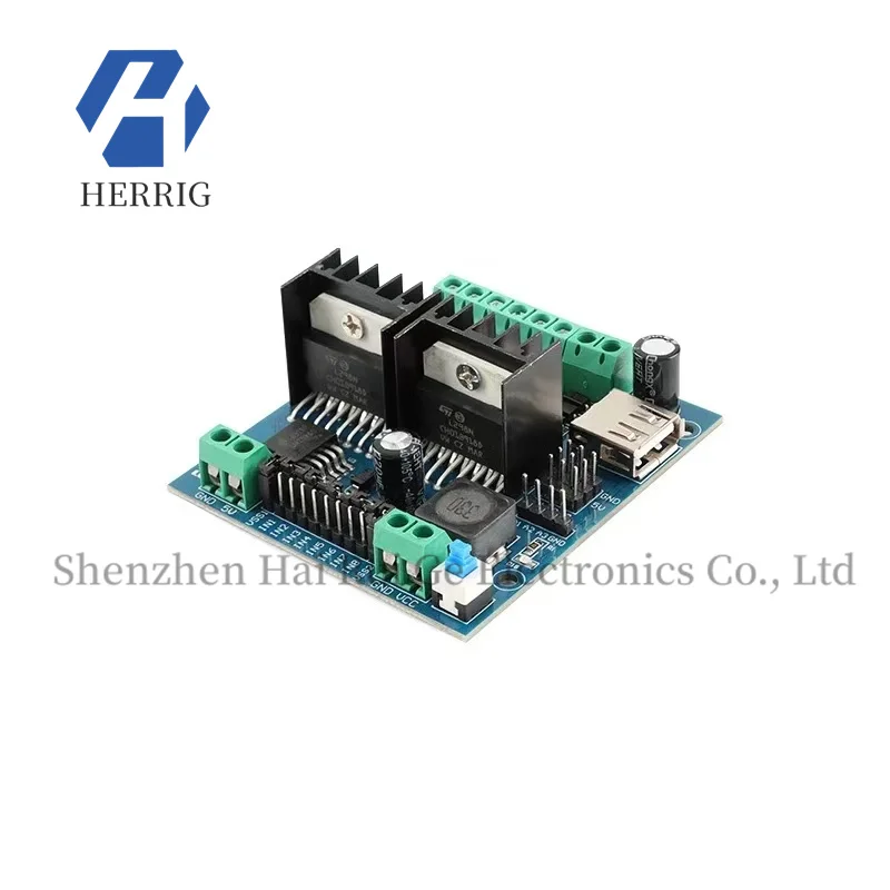 Original genuine L298N motor drive module, four-channel motor drive, intelligent small vehicle drive motor module
Original genuine L298N motor drive module, four-channel motor drive, intelligent small vehicle drive motor module